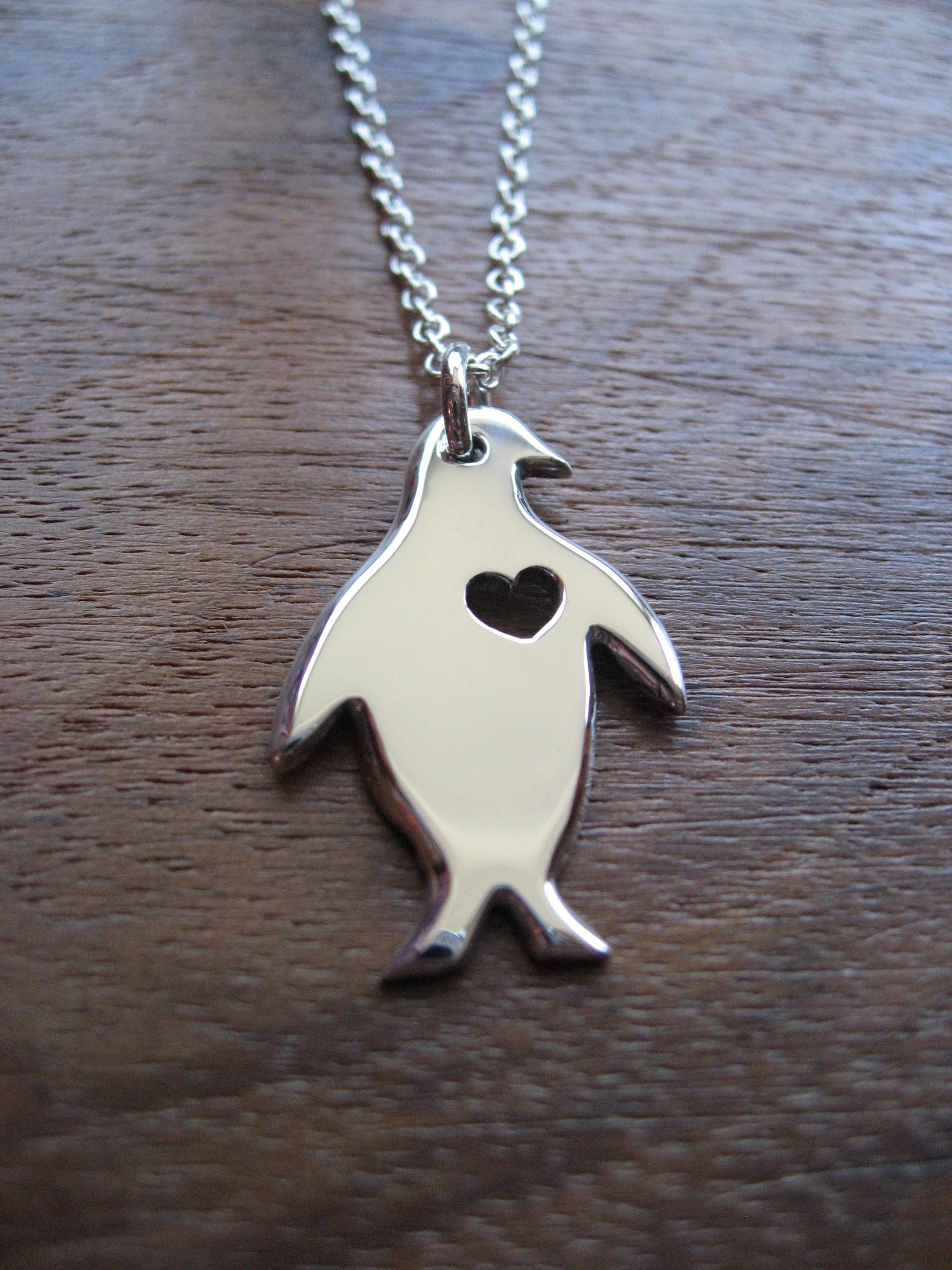 Silver Penguin Pendant Gorjess Jewellery